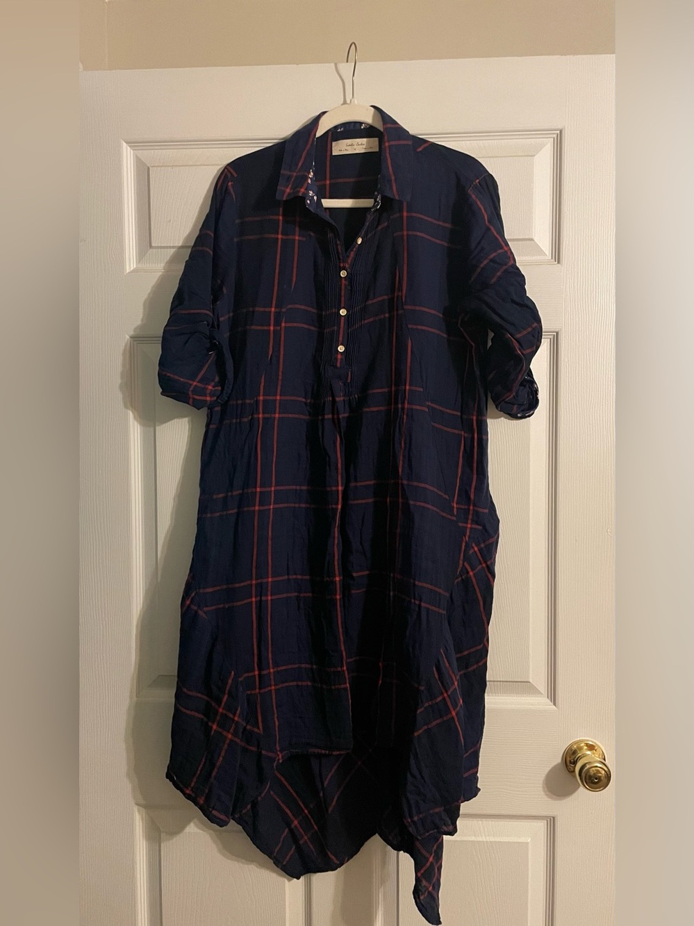 Anthropologie plaid dress